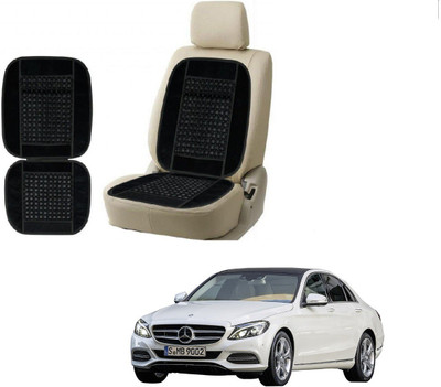 KOZDIKO Velvet Seating Pad For  Mercedes Benz C-Class(Front Seat, Back Seat Black)