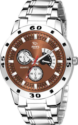 rofl RW-G503-CHRONO-BR Chronograph Style Sports Pattern Multi function Collection Analog Watch - For Men