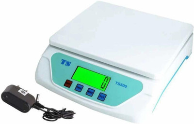 Dherik Tradworld TS-500 Digital LED Light Scale Measuring Machine with Adapter Weighing Scale Weighing Scale(White)