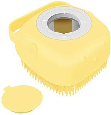 HUKBO oft Silicone Bath Brush With Hooks/Baby Showers Cleaning Brushes Mud Dirt Remover Massage Back Scrubber Skin The Ultra And CanFilling Shampoo bath brush