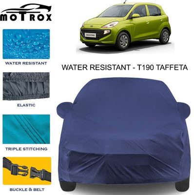 MoTRoX Car Cover For Hyundai Santro (With Mirror Pockets)(Blue)