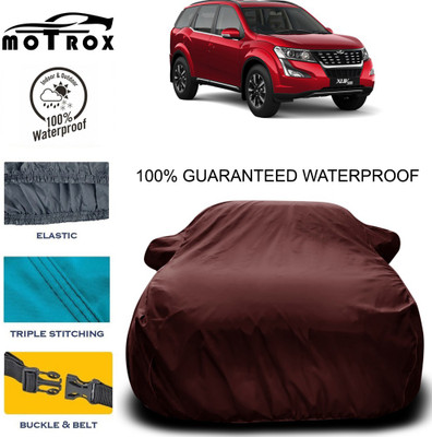 MoTRoX Car Cover For Mahindra XUV 500 (With Mirror Pockets)(Maroon)