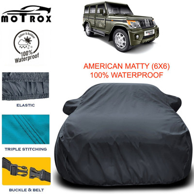 MoTRoX Car Cover For Mahindra Bolero (With Mirror Pockets)(Grey)