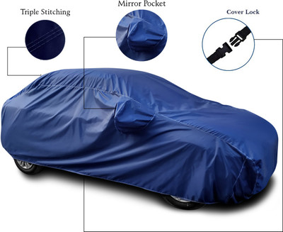 MoTRoX Car Cover For Hyundai Venue (With Mirror Pockets)(Blue)