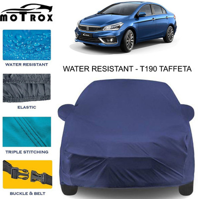 MoTRoX Car Cover For Maruti Suzuki Ciaz (With Mirror Pockets)(Blue)