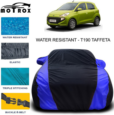 MoTRoX Car Cover For Hyundai Santro (With Mirror Pockets)(Blue)