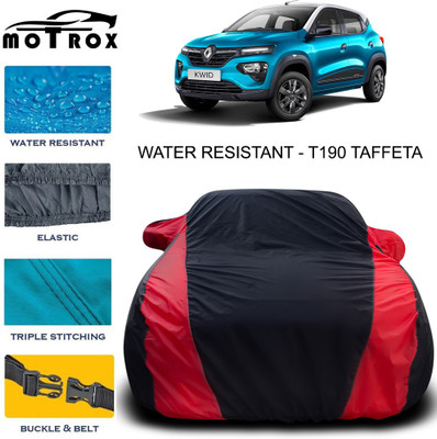 MoTRoX Car Cover For Renault Kwid (With Mirror Pockets)(Red)
