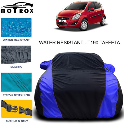 MoTRoX Car Cover For Maruti Suzuki Ritz (With Mirror Pockets)(Blue)