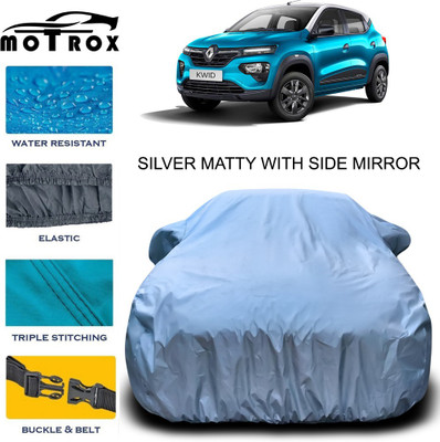 MoTRoX Car Cover For Renault Kwid (With Mirror Pockets)(Silver)