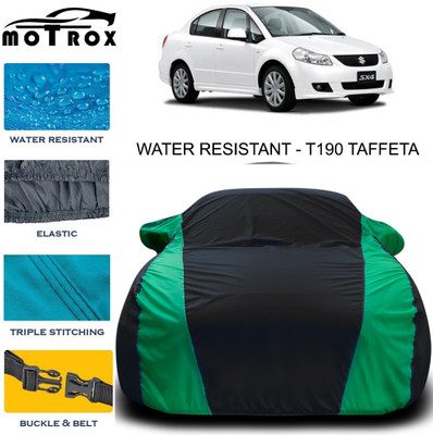 MoTRoX Car Cover For Maruti Suzuki SX4 (With Mirror Pockets)(Green)