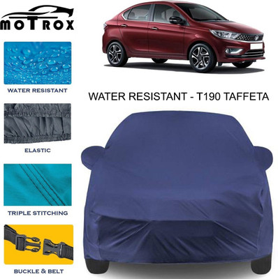 MoTRoX Car Cover For Tata Tigor (With Mirror Pockets)(Blue)