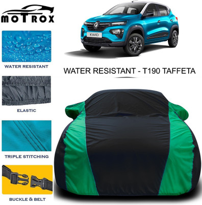 MoTRoX Car Cover For Renault Kwid (With Mirror Pockets)(Green)