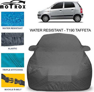 MoTRoX Car Cover For Hyundai Santro Xing (With Mirror Pockets)(Grey)