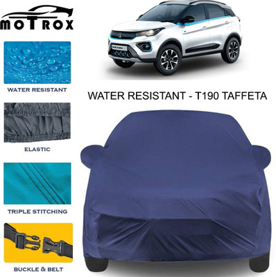 MoTRoX Car Cover For Tata Nexon (With Mirror Pockets)(Blue)