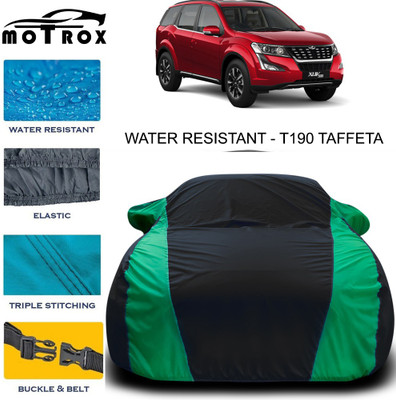 MoTRoX Car Cover For Mahindra XUV 500 (With Mirror Pockets)(Green, Black)