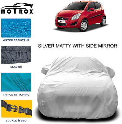 MoTRoX Car Cover For Maruti Suzuki Ritz (With Mirror Pockets)(Silver)