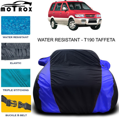 MoTRoX Car Cover For Chevrolet Tavera (With Mirror Pockets)(Blue)