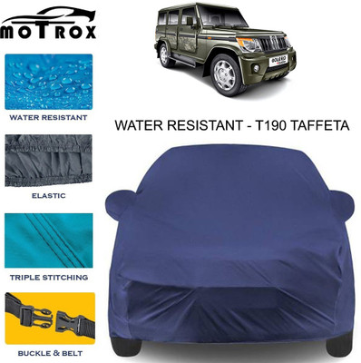 MoTRoX Car Cover For Mahindra Bolero (With Mirror Pockets)(Blue)