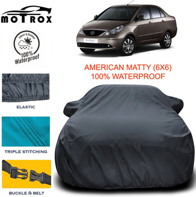 MoTRoX Car Cover For Tata Indigo CS (With Mirror Pockets)(Grey)