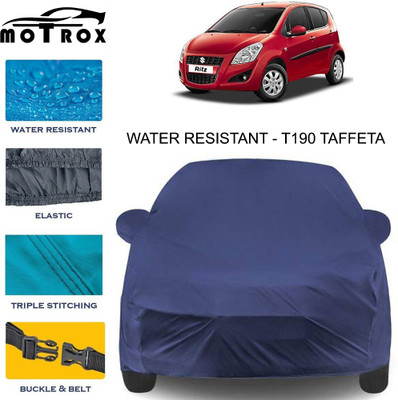 MoTRoX Car Cover For Maruti Suzuki Ritz (With Mirror Pockets)(Blue)