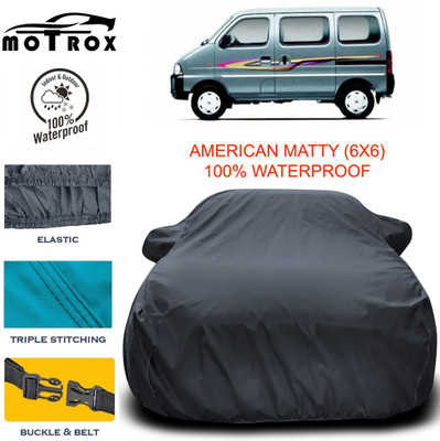 MoTRoX Car Cover For Maruti Suzuki Eeco (With Mirror Pockets)(Grey)