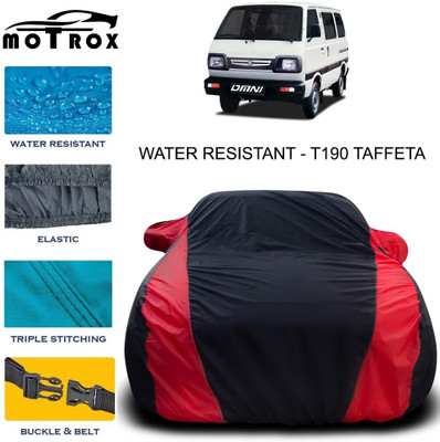 MoTRoX Car Cover For Maruti Suzuki Omni (With Mirror Pockets)(Red)