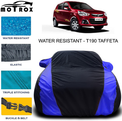 MoTRoX Car Cover For Maruti Suzuki Alto K10 (With Mirror Pockets)(Blue)