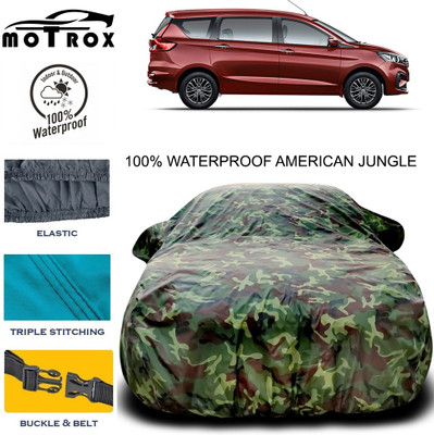 MoTRoX Car Cover For Maruti Suzuki Ertiga (With Mirror Pockets)(Green)