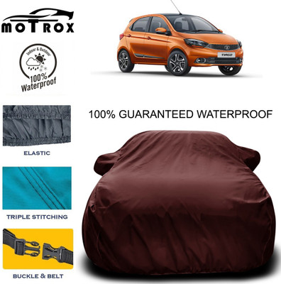 MoTRoX Car Cover For Tata Tiago (With Mirror Pockets)(Maroon)