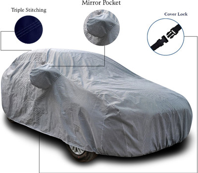 MoTRoX Car Cover For Maruti Suzuki Baleno (With Mirror Pockets)(Grey)