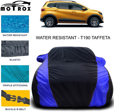 MoTRoX Car Cover For Renault Triber (With Mirror Pockets)(Blue)