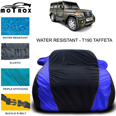 MoTRoX Car Cover For Mahindra Bolero (With Mirror Pockets)(Blue)
