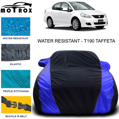MoTRoX Car Cover For Maruti Suzuki SX4 (With Mirror Pockets)(Blue)