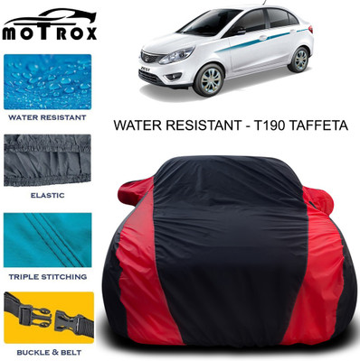 MoTRoX Car Cover For Tata Zest (With Mirror Pockets)(Red)