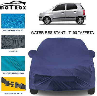 MoTRoX Car Cover For Hyundai Santro Xing (With Mirror Pockets)(Blue)