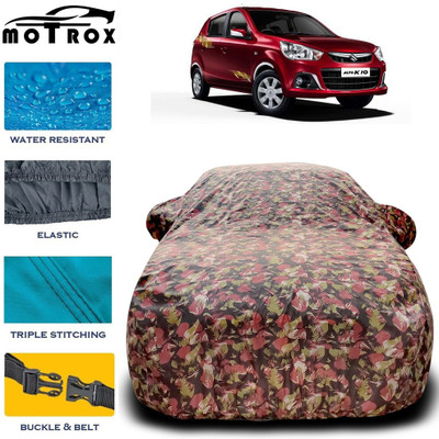 MoTRoX Car Cover For Maruti Suzuki Alto K10 (With Mirror Pockets)(Brown)