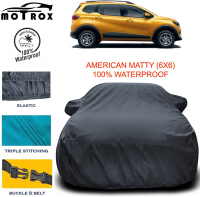 MoTRoX Car Cover For Renault Triber (With Mirror Pockets)(Grey)