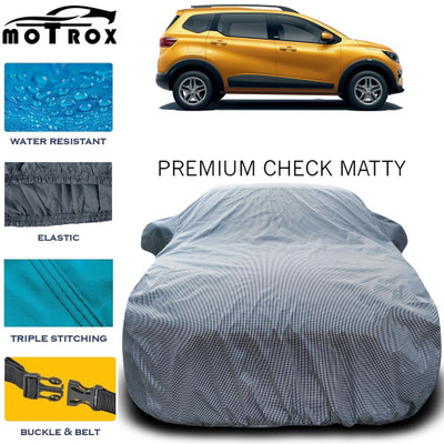 MoTRoX Car Cover For Renault Triber (With Mirror Pockets)(Grey)
