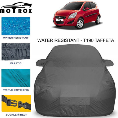 MoTRoX Car Cover For Maruti Suzuki Ritz (With Mirror Pockets)(Grey)