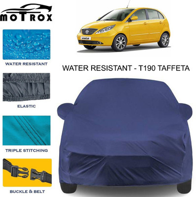 MoTRoX Car Cover For Tata Indica Vista (With Mirror Pockets)(Blue)