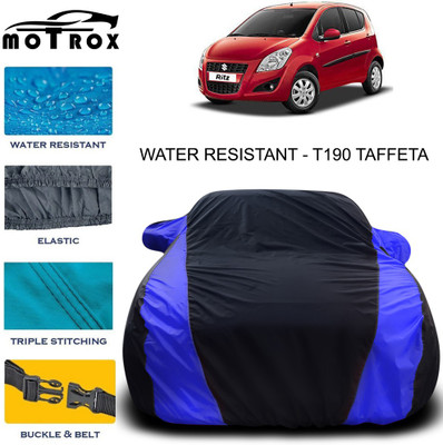 MoTRoX Car Cover For Maruti Suzuki Ritz (With Mirror Pockets)(Blue)