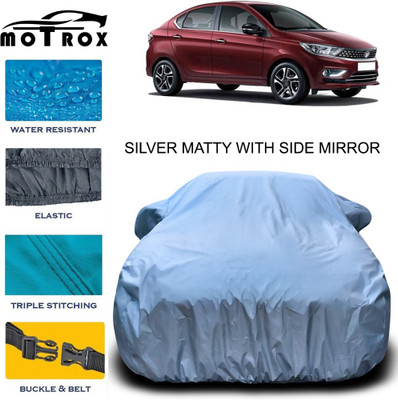 MoTRoX Car Cover For Tata Tigor (With Mirror Pockets)(Silver)