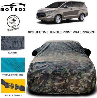 MoTRoX Car Cover For Toyota Innova (With Mirror Pockets)(Green)