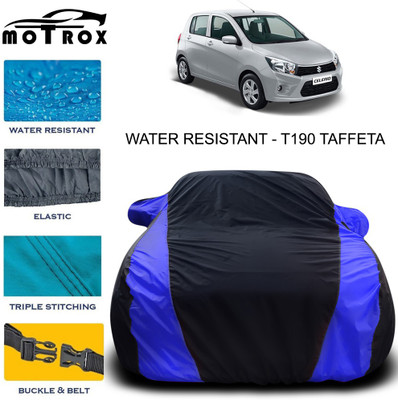 MoTRoX Car Cover For Maruti Suzuki Celerio (With Mirror Pockets)(Blue)