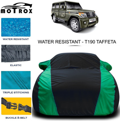 MoTRoX Car Cover For Mahindra Bolero (With Mirror Pockets)(Green)