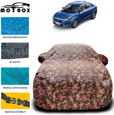 MoTRoX Car Cover For Maruti Suzuki Swift Dzire (With Mirror Pockets)(Brown)