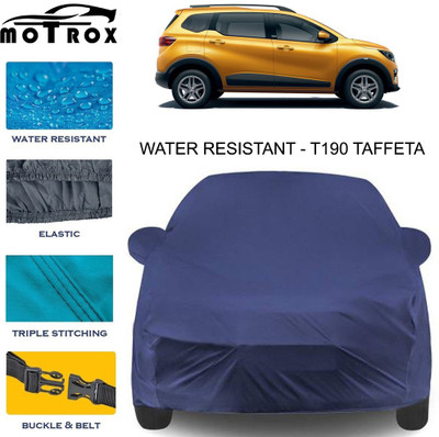 MoTRoX Car Cover For Renault Triber (With Mirror Pockets)(Blue)