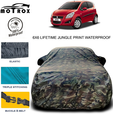 MoTRoX Car Cover For Maruti Suzuki Ritz (With Mirror Pockets)(Multicolor)
