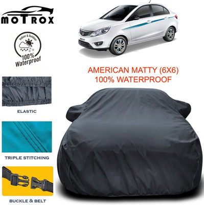 MoTRoX Car Cover For Tata Zest (With Mirror Pockets)(Grey)