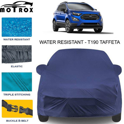 MoTRoX Car Cover For Ford Ecosport (With Mirror Pockets)(Blue)